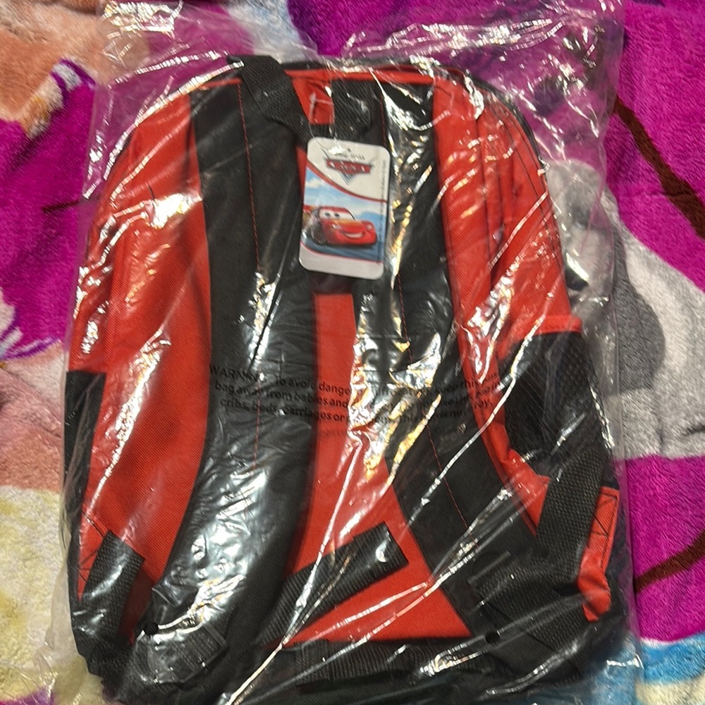 Disney Red Cars Backpack - Picture 2 of 2